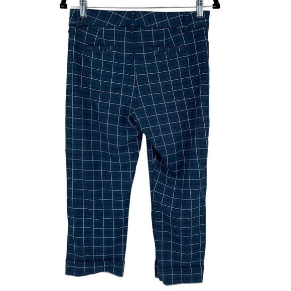 Betabrand Plaid Zip Up Button Closure W Pockets Career Stretch Pant Small Petite - Picture 5 of 8